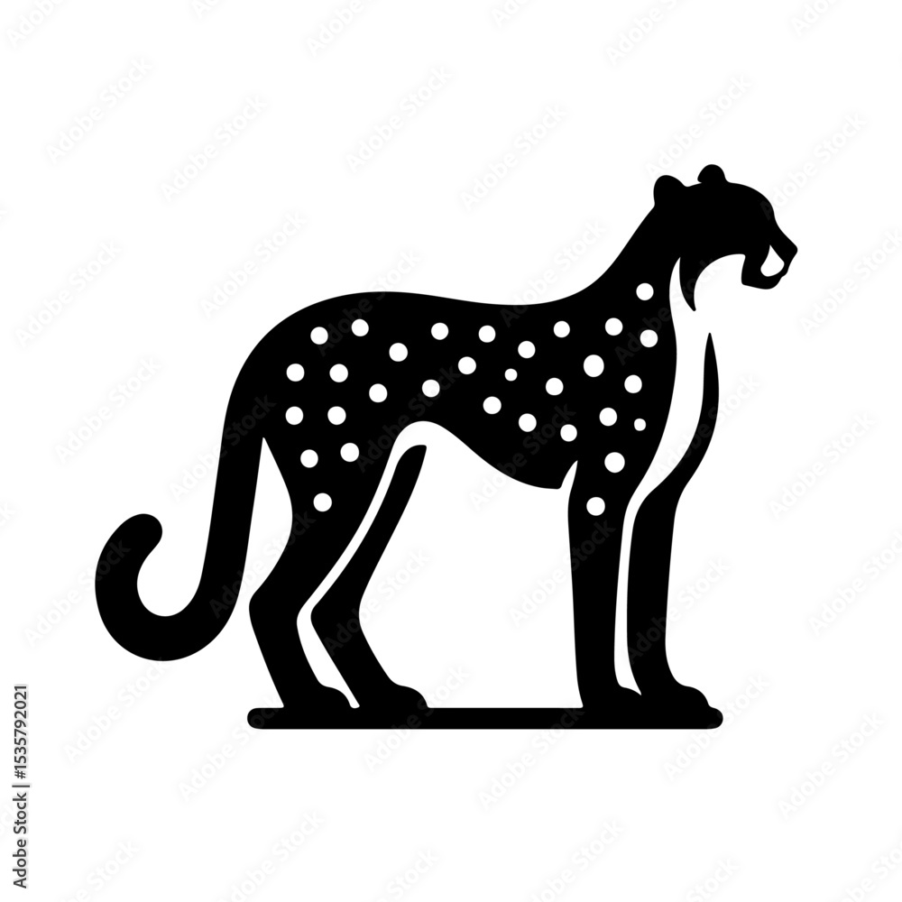 Fototapeta premium cheetah silhouette