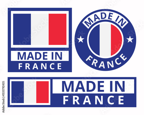 Free Download vector-set-made-in-france-design-product-labels-business - GFXLoad