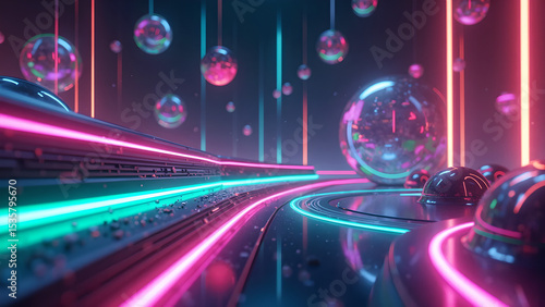 abstract neon light background