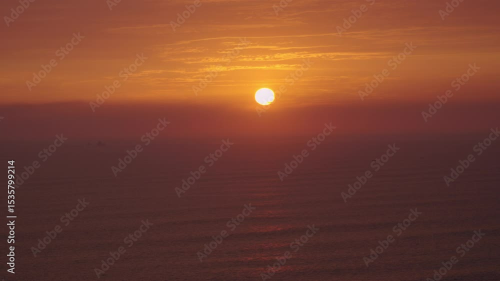 Golden Sun Disappearing Behind the Horizon Golden Sun Disappearing Behind the Horizon