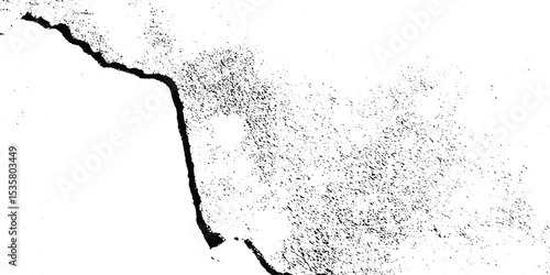 Abstract dust grunge concrete wall dark weathered overly pattern black and white rough vintage distress background.	