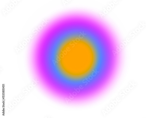 gradient light blurred circle sun effect no background purple
