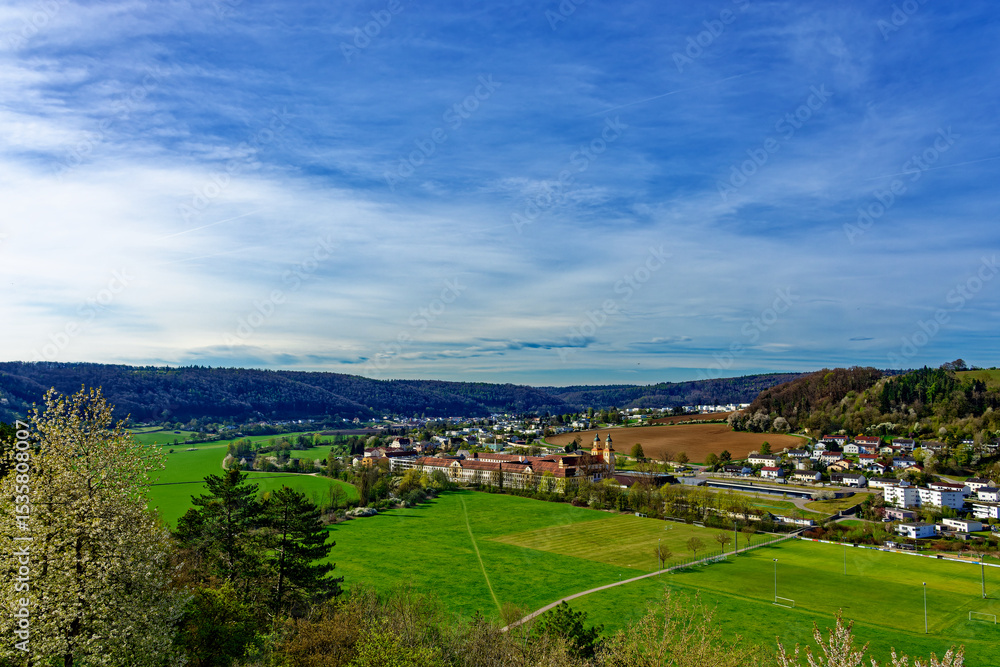 Naklejka premium beautiful morning in the ancient city of Eichstatt