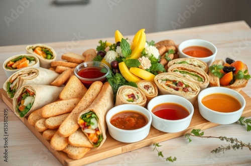 Wallpaper Mural Colorful Sandwich Platter Spread Torontodigital.ca