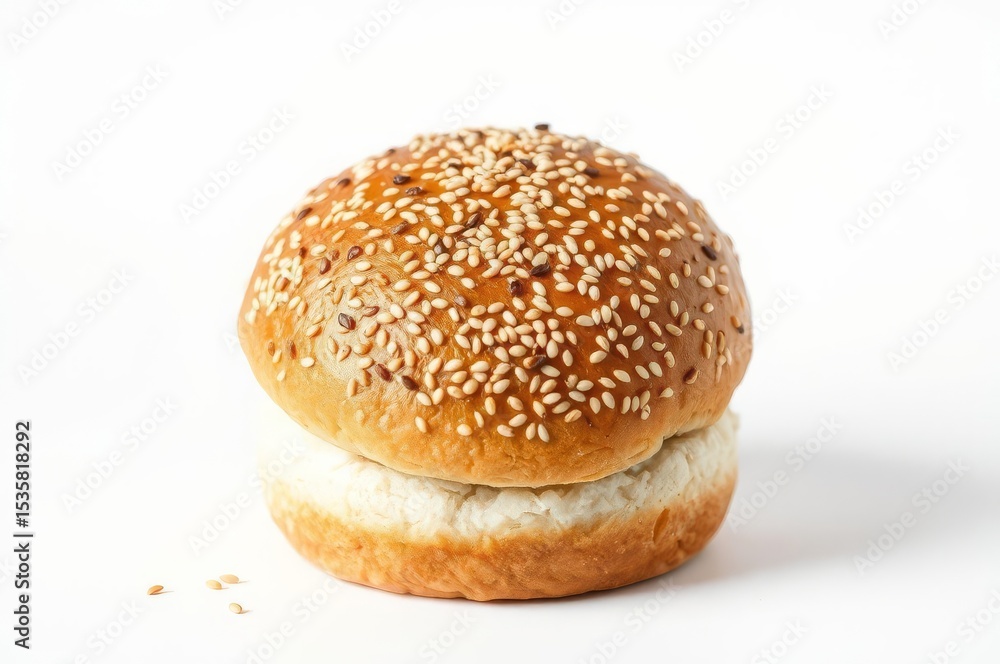 Golden Brown Sesame Seed Bun Golden Brown Sesame Seed Bun