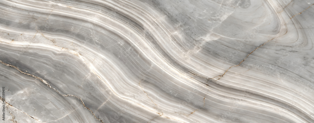 Obraz premium Grey Marble Texture: Swirled Stone Background