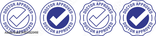 Doctor Recommended Vector Icon – Medical Logo Badge for Health and Wellness Products