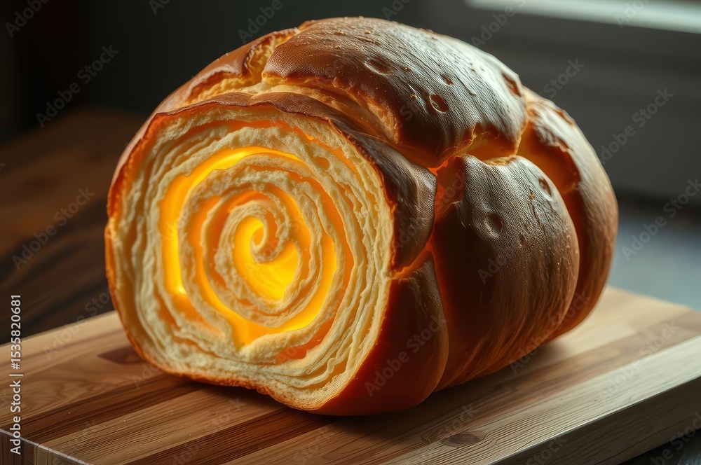 Fototapeta premium Intricate Labyrinthine Bread Loaf