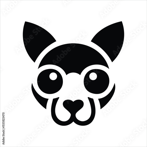 Cat vector logo illustration design icon silhouette