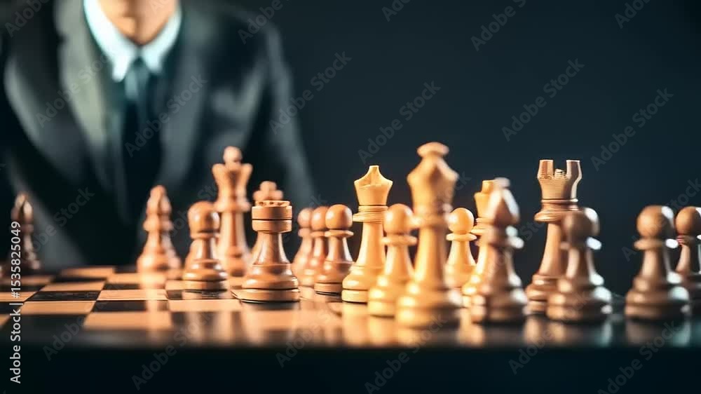 chess pieces on a chessboard chess pieces on a chessboard