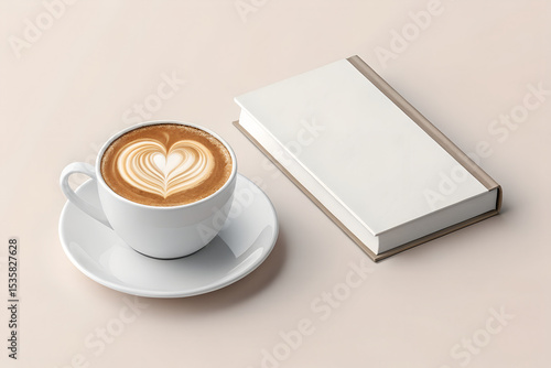 cup of coffee and book