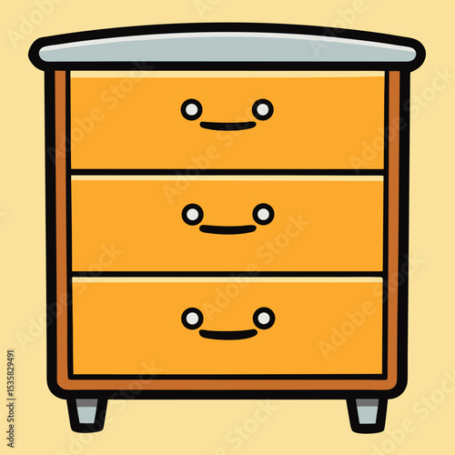 vector illustration of a modern furniture