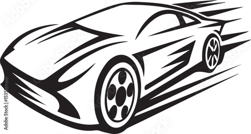 tank silhouette vector illustration, geometric lines