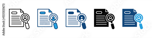 Observation icon sheet multiple style collection