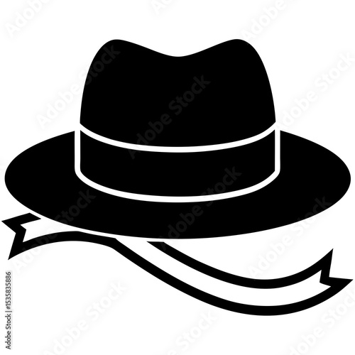 black hat isolated on white background