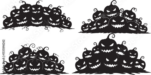 Scary Pumpkin Patch icon vector illustration