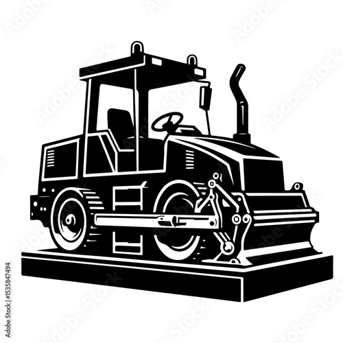 Roller Compactor Silhouette