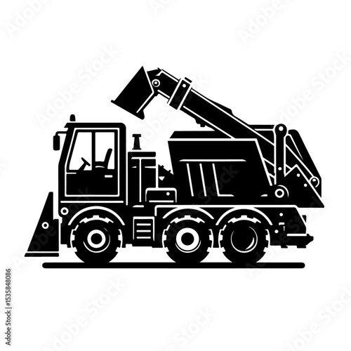 Excavator Loader Silhouette