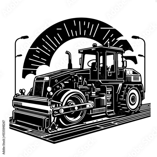 Roller Compactor Silhouette