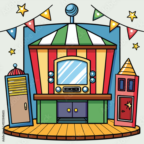 retro tv set