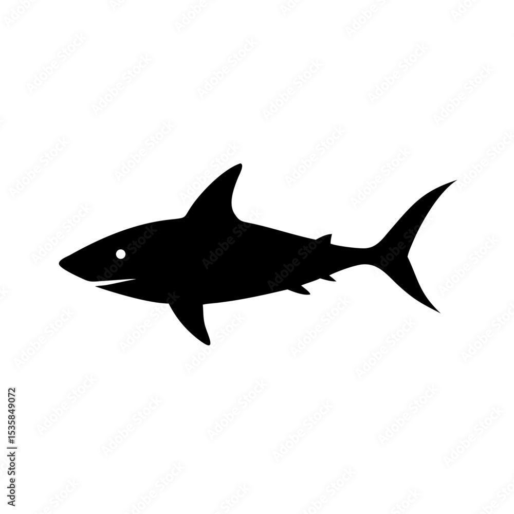 Obraz premium shark isolated on white