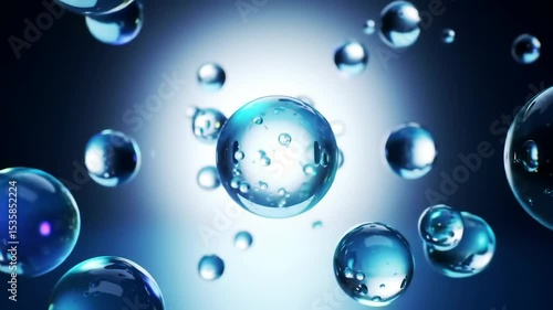 Wallpaper Mural Translucent Glass Orbs Orbiting in Futuristic Void Torontodigital.ca