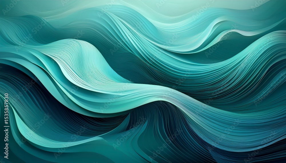 abstract flowing wave background in teal with soft gradients and line patterns abstract flowing wave background in teal with soft gradients and line patterns
