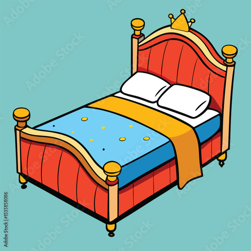 bed with pillows