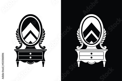 Vanity icon isolated vector icon illustration on white background.