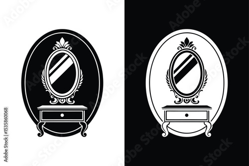 Vanity icon isolated vector icon illustration on white background.