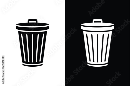 Waste-basket icon isolated vector icon illustration on white background.