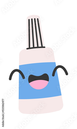 White corrector box cartoon character