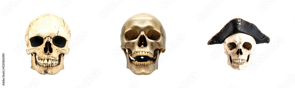 Halloween pirate-themed skull decorations home festive spooky atmosphere cut out set Halloween pirate-themed skull decorations home festive spooky atmosphere cut out set