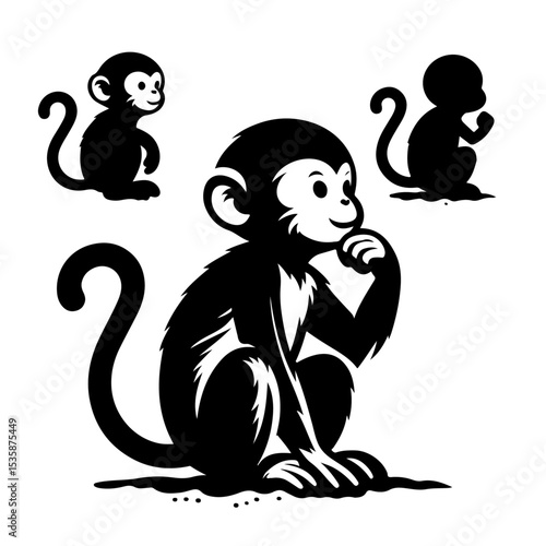  monkey silhouette