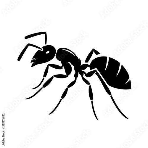 silhouette of an ant, ant silhouette 