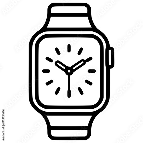 Modern smartwatch design with simple lines and clean aesthetics