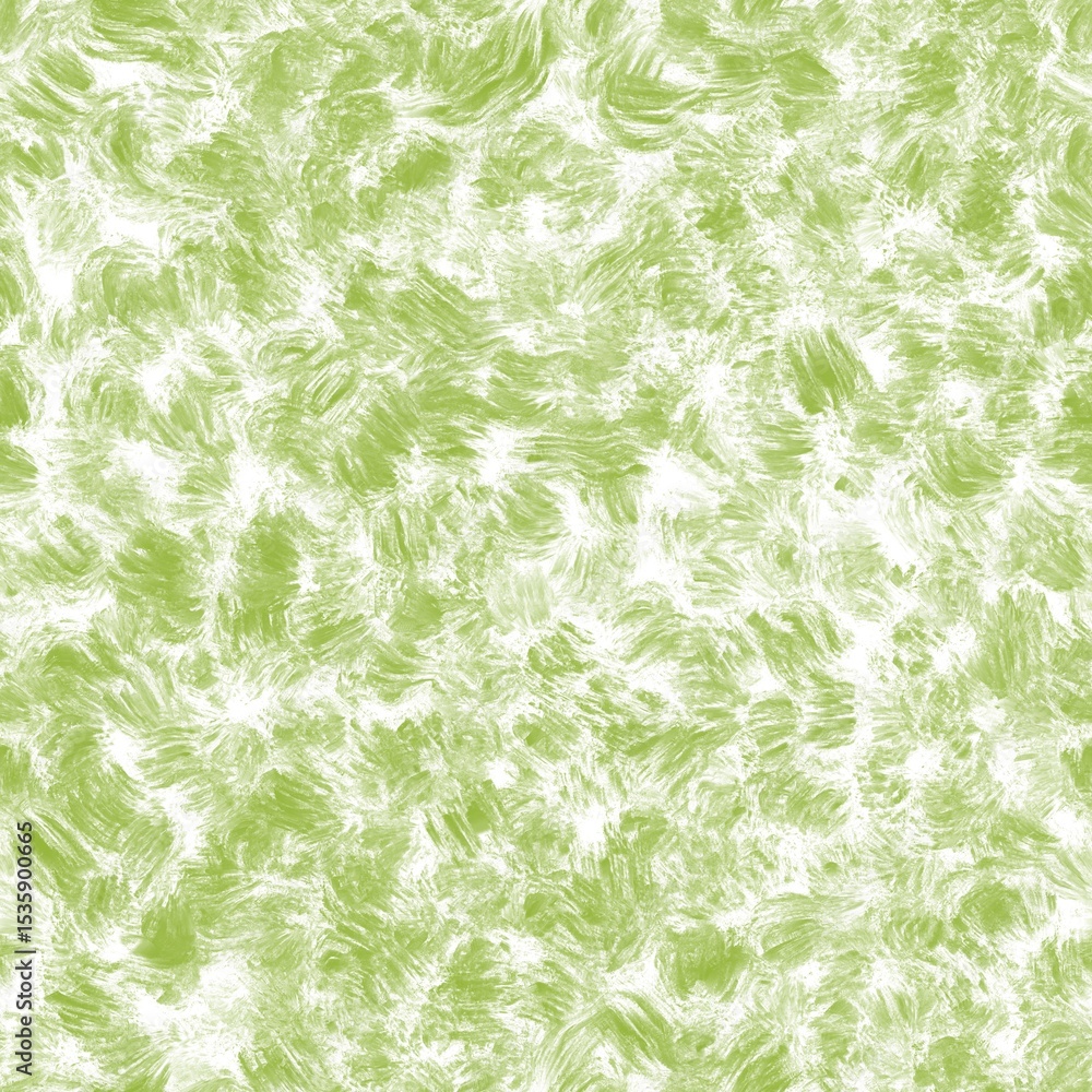 Fototapeta premium Seamless abstract textured pattern. Green, white colors. Digital brush strokes. Illustration. Design for textile fabrics, wrapping paper, background, wallpaper, cover.