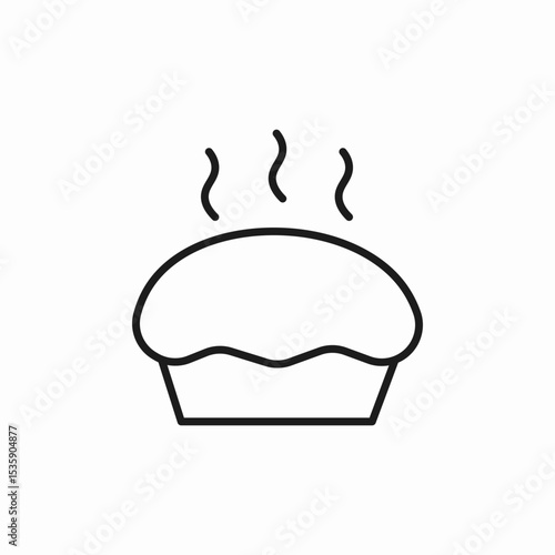 hot pie icon sign vector