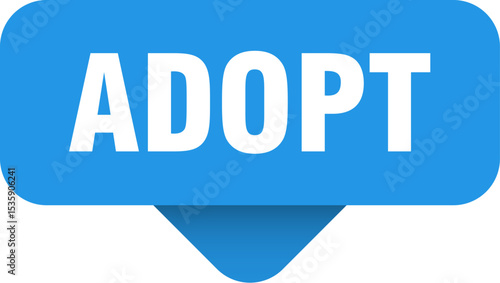 adopt sticker. adopt sign on transparent background