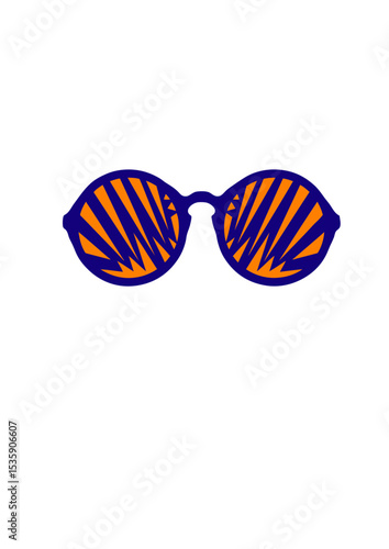 lunette de soleil design bariole fantaisie