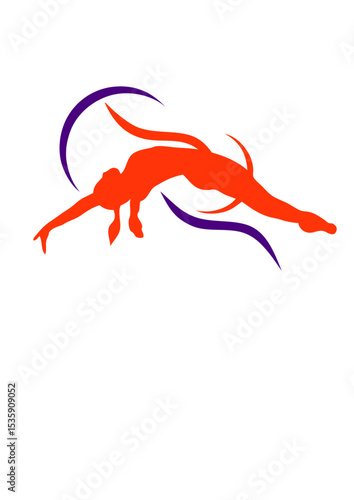 trampoline discipline sportive logo sport