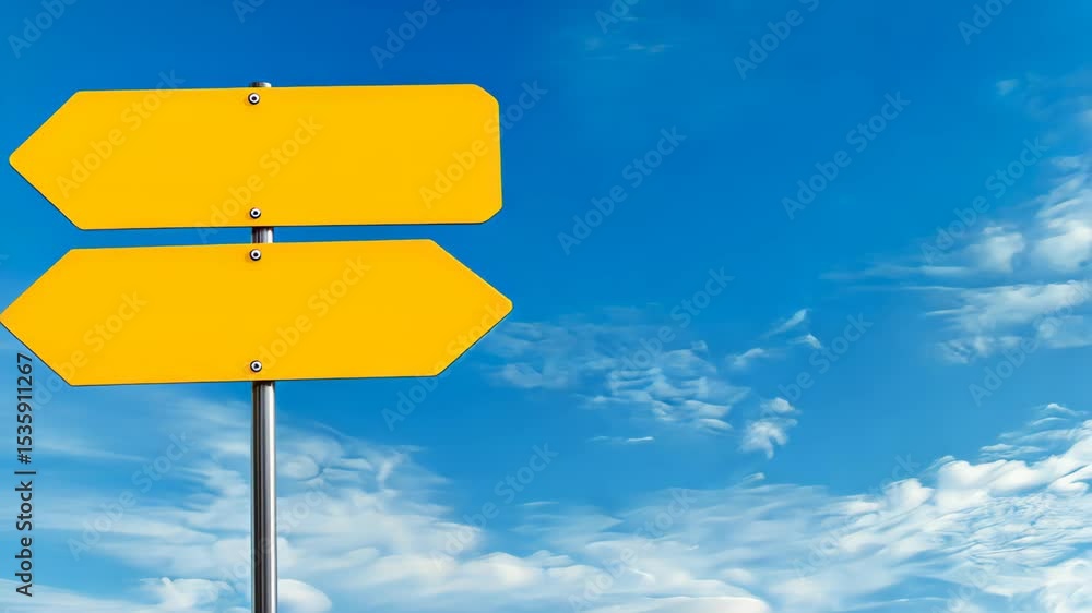 Directional Clarity: An evocative image of a signpost against a vibrant sky, offering two distinct paths and symbolizing a choice. Directional Clarity: An evocative image of a signpost against a vibrant sky, offering two distinct paths and symbolizing a choice.