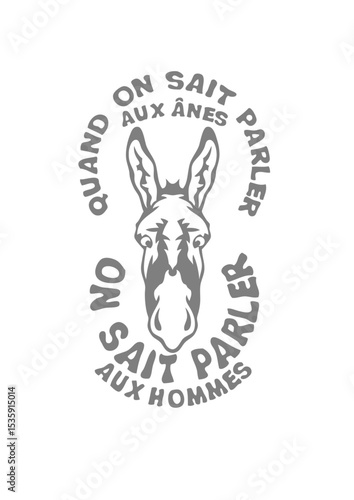 quand on sait parler ane homme expression humour