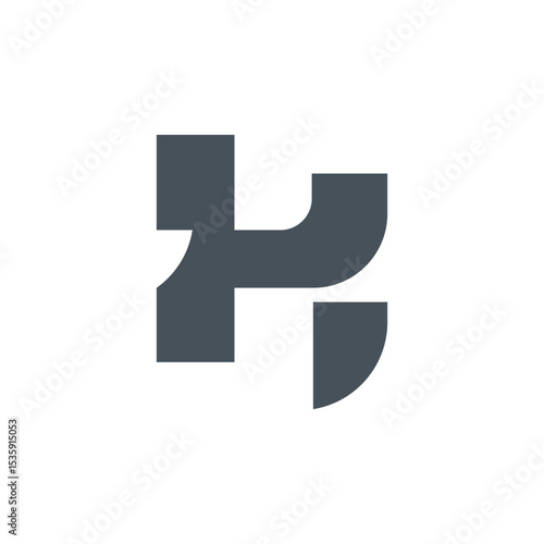 Logo design featuring a stylized letter or monogram, focusing on simplicity, uniqueness, and brand identity, suitable for businesses, startups, and personal branding.