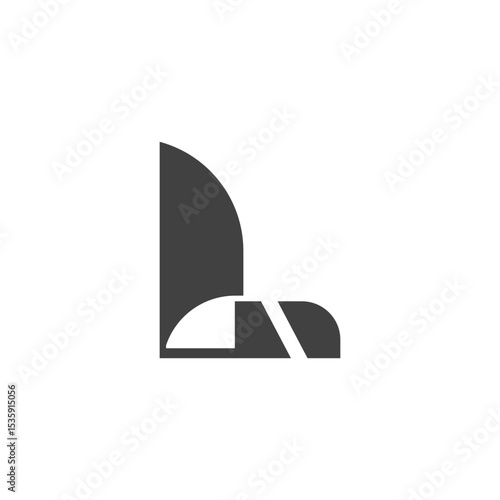 Logo design featuring a stylized letter or monogram, focusing on simplicity, uniqueness, and brand identity, suitable for businesses, startups, and personal branding.