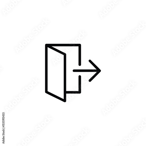 Exit Process Door Arrow Icon
