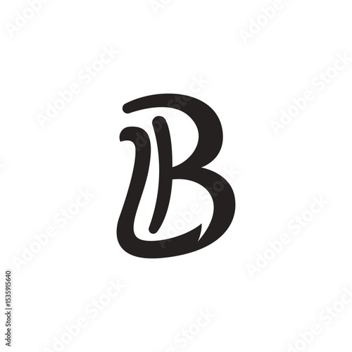 Logo design featuring a stylized letter B or monogram, focusing on simplicity, uniqueness, and brand identity, suitable for businesses, startups, and personal branding.