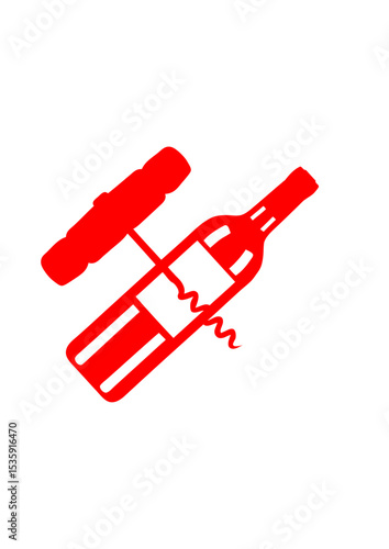bouteille alcool humour tire bouchon croise