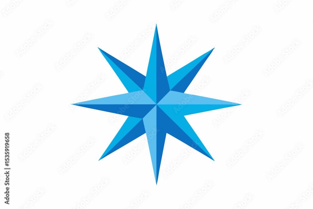 Eight Pointed Blue Starburst Icon Graphic sparkle Eight Pointed Blue Starburst Icon Graphic sparkle