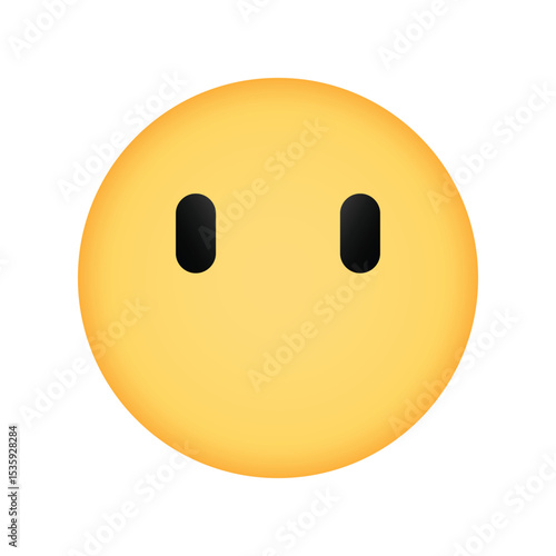 Blank face emoji with no mouth